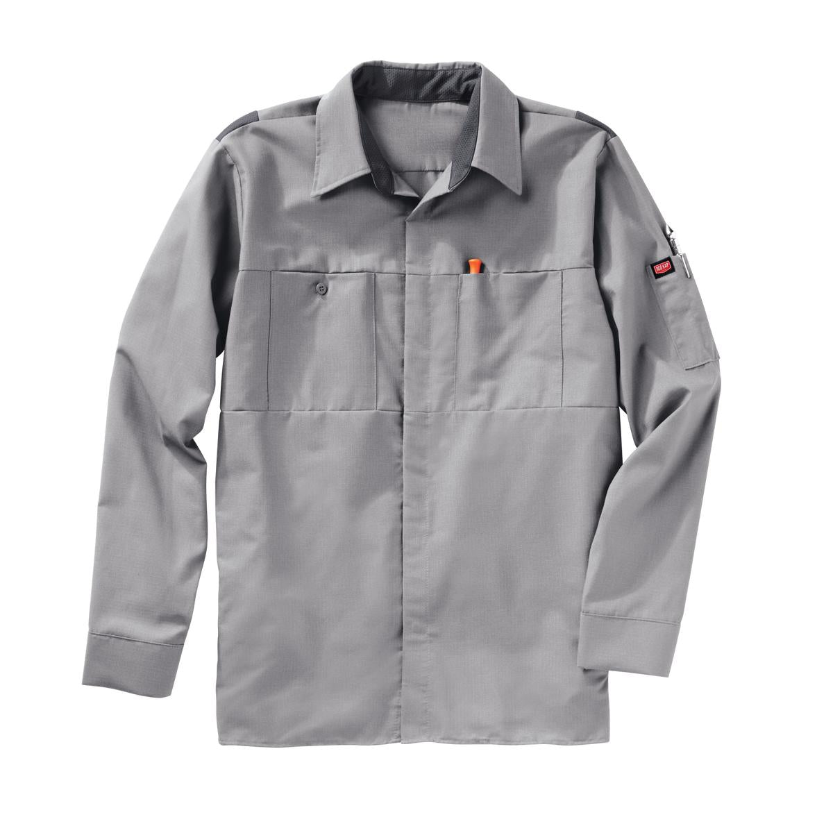 Red Kap Long Sleeve Performance Shop Shirt with OilBlok