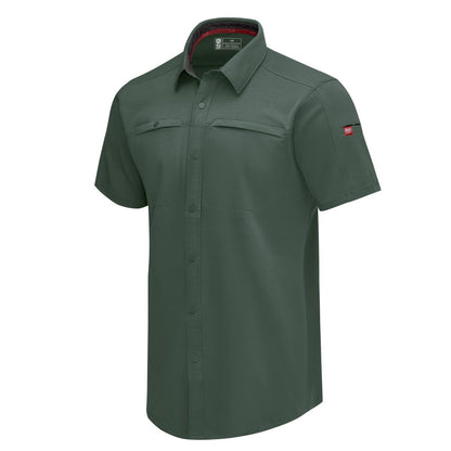 Red Kap Snap Front Jersey Short Sleeve Work Shirt