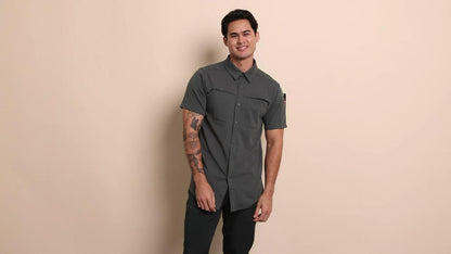 Red Kap Snap Front Jersey Short Sleeve Work Shirt