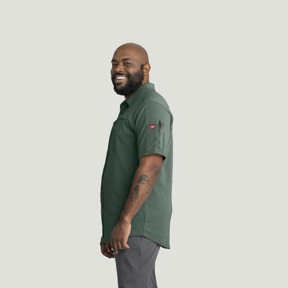 Red Kap Snap Front Jersey Short Sleeve Work Shirt