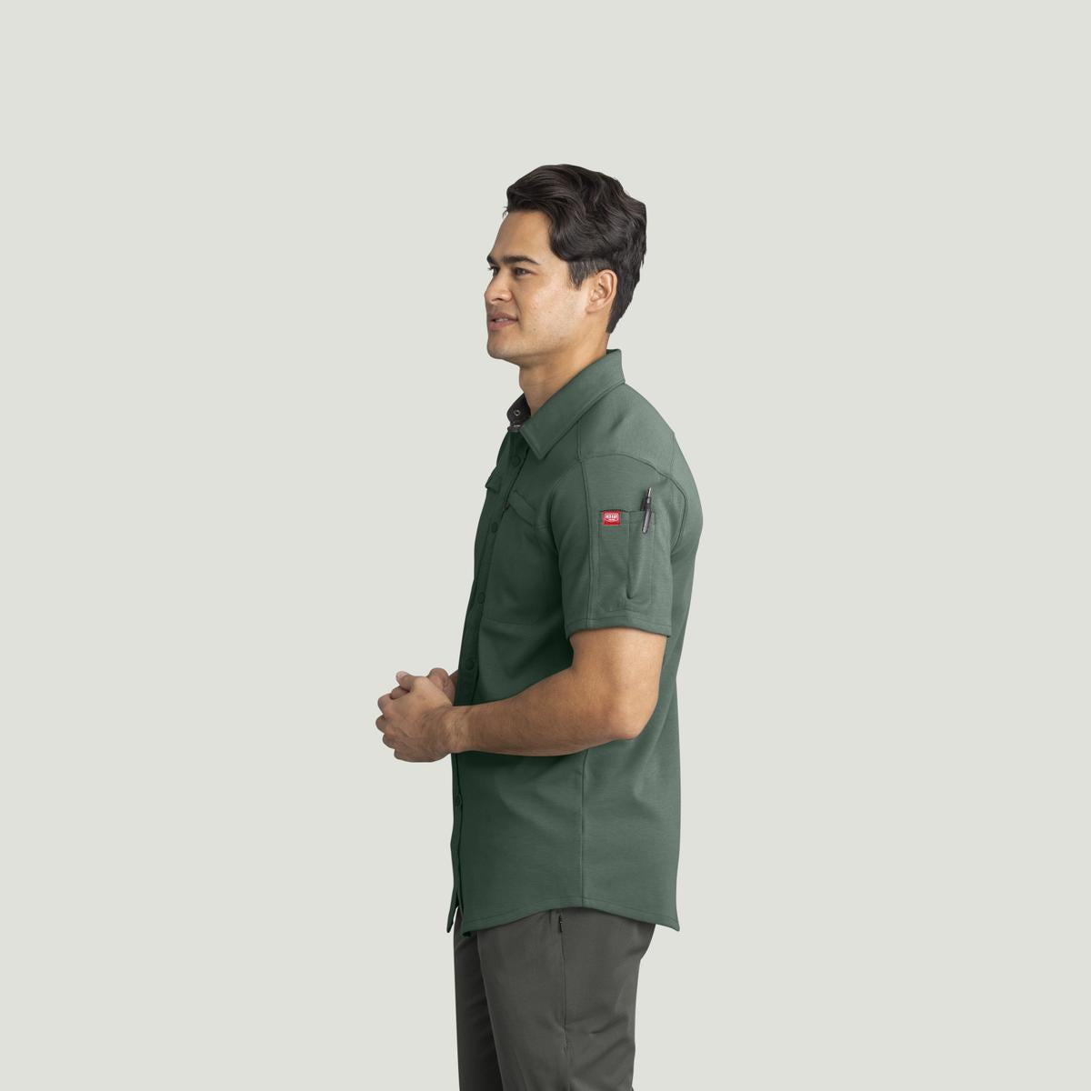 Red Kap Snap Front Jersey Short Sleeve Work Shirt