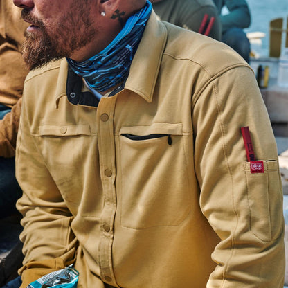 Red Kap Snap Front Jersey Long Sleeve Work Shirt