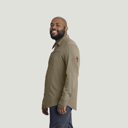 Red Kap Snap Front Jersey Long Sleeve Work Shirt