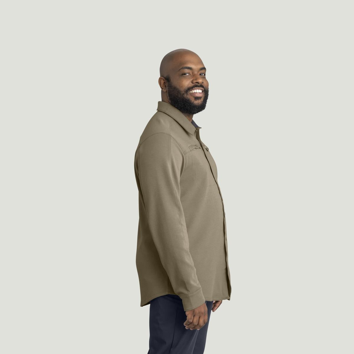 Red Kap Snap Front Jersey Long Sleeve Work Shirt
