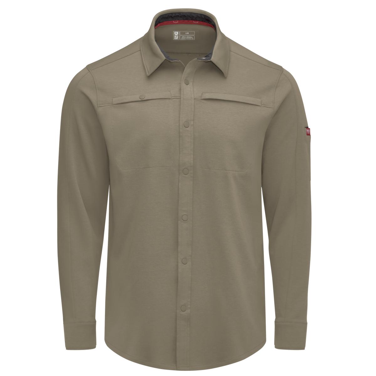 Red Kap Snap Front Jersey Long Sleeve Work Shirt