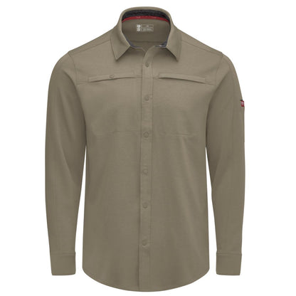 Red Kap Snap Front Jersey Long Sleeve Work Shirt