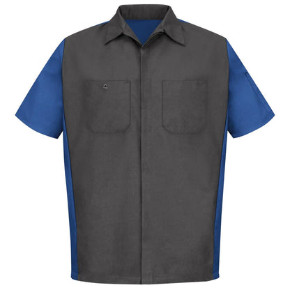 Red Kap Short Sleeve Two-Tone Work Shirt