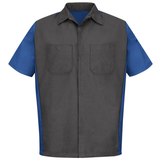 Red Kap Short Sleeve Two-Tone Work Shirt