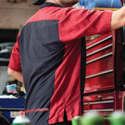 Red Kap Short Sleeve Two-Tone Work Shirt