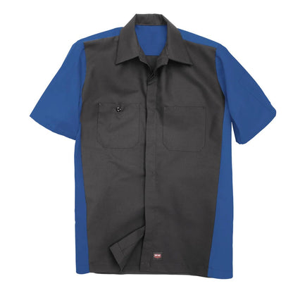 Red Kap Short Sleeve Two-Tone Work Shirt
