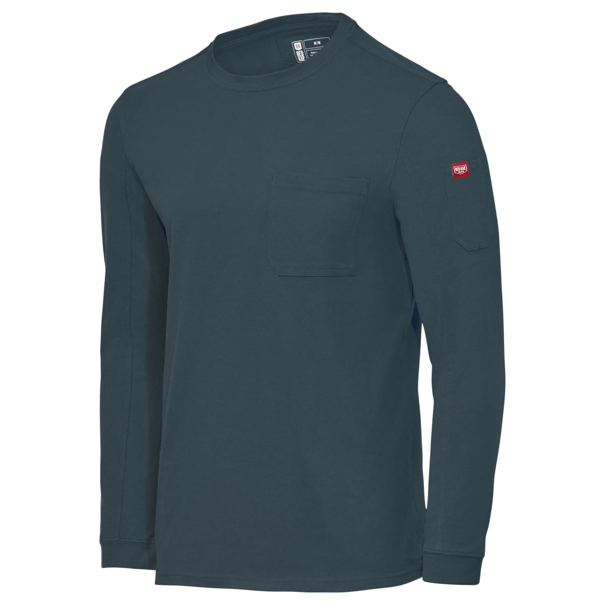 Red Kap Heavyweight Long Sleeve Cotton Pocket T-Shirt