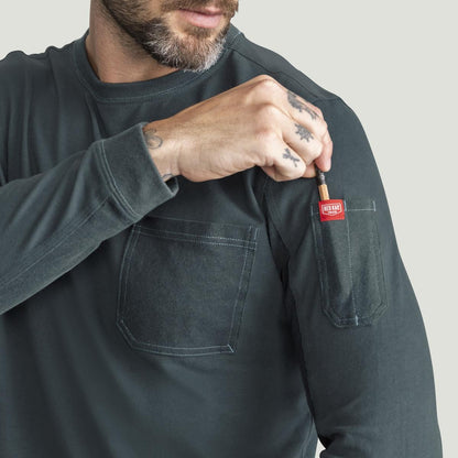 Red Kap Heavyweight Long Sleeve Cotton Pocket T-Shirt