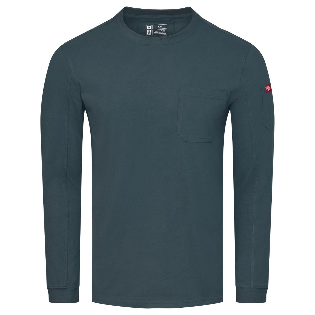 Red Kap Heavyweight Long Sleeve Cotton Pocket T-Shirt