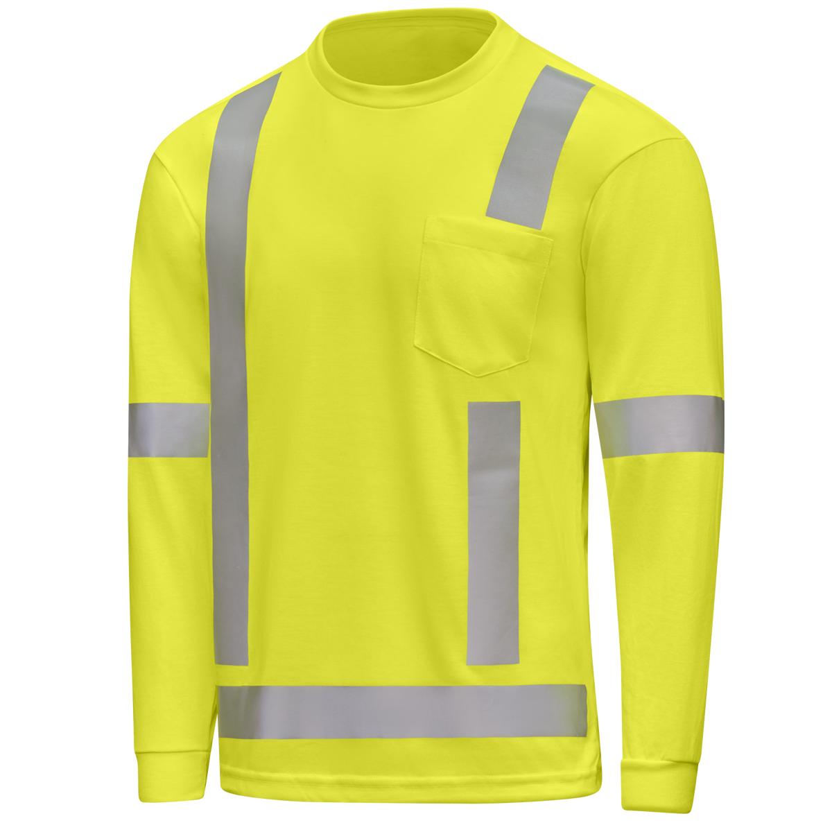 Red Kap Hi-Visibility Long Sleeve Pocket T-Shirt - Type R Class 3