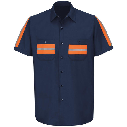 Red Kap Short Sleeve Enhanced Visibility Shirt