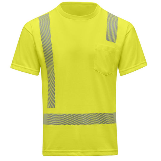 Red Kap Hi-Visibility Breathable Short Sleeve Pocket T-Shirt - Type R Class 2