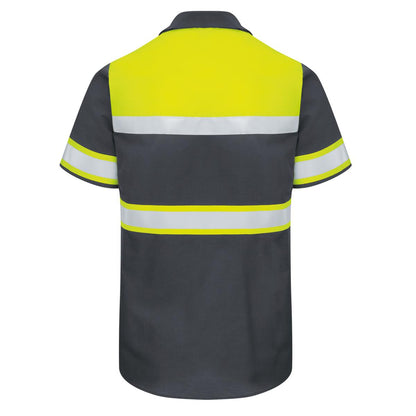 Red Kap Hi-Vis Short Sleeve Ripstop Shirt - Type O Class 1