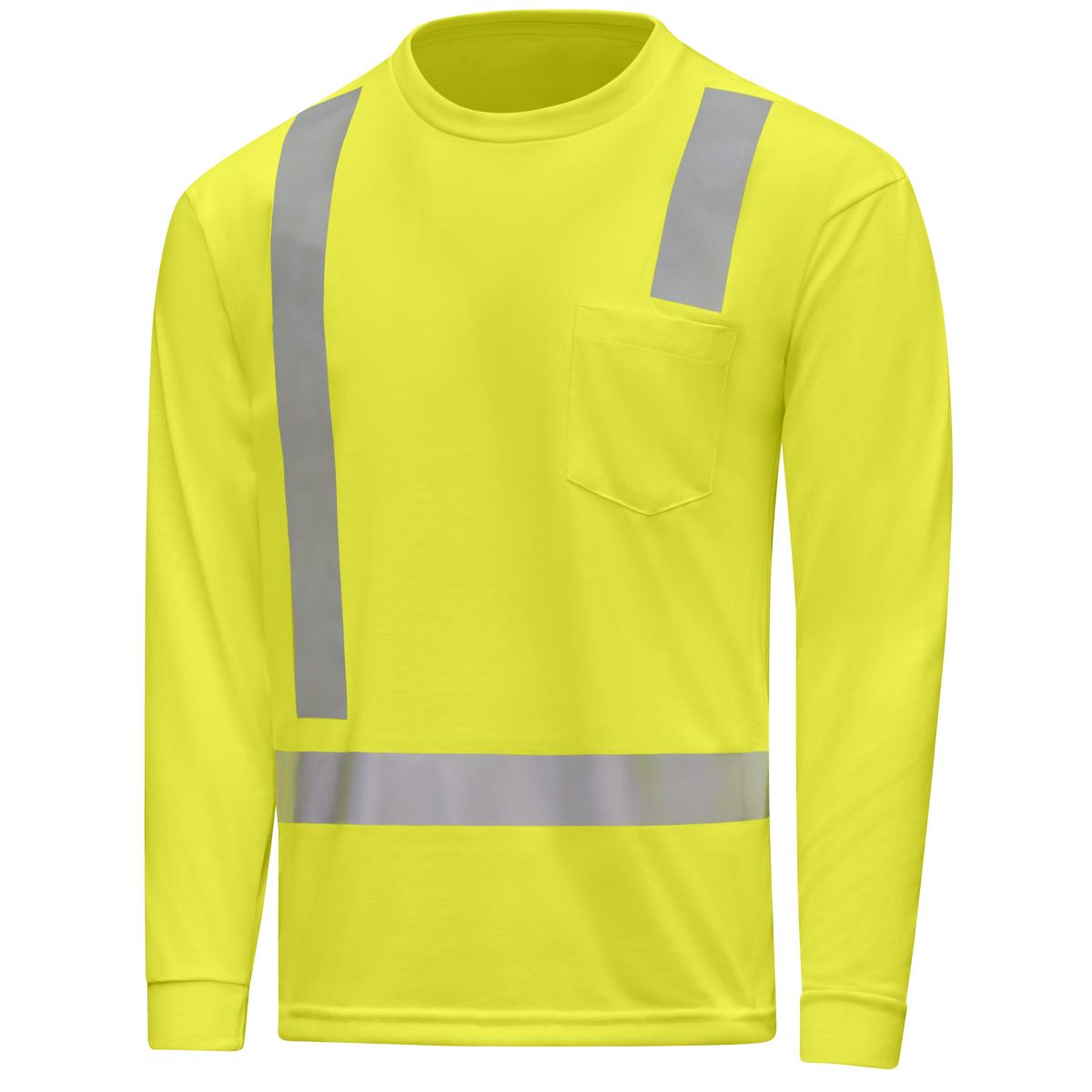 Red Kap Hi-Visibility Long Sleeve Pocket T-Shirt - Type R Class 2