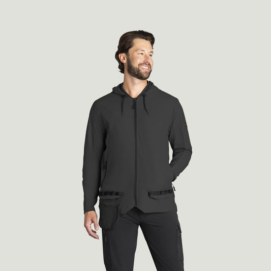 Red Kap Performance Hooded Windbreaker Jacket with ToolShift Pocket
