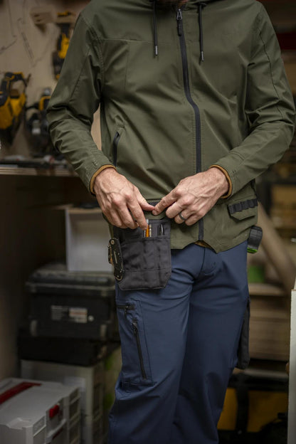 Red Kap Performance Hooded Windbreaker Jacket with ToolShift Pocket