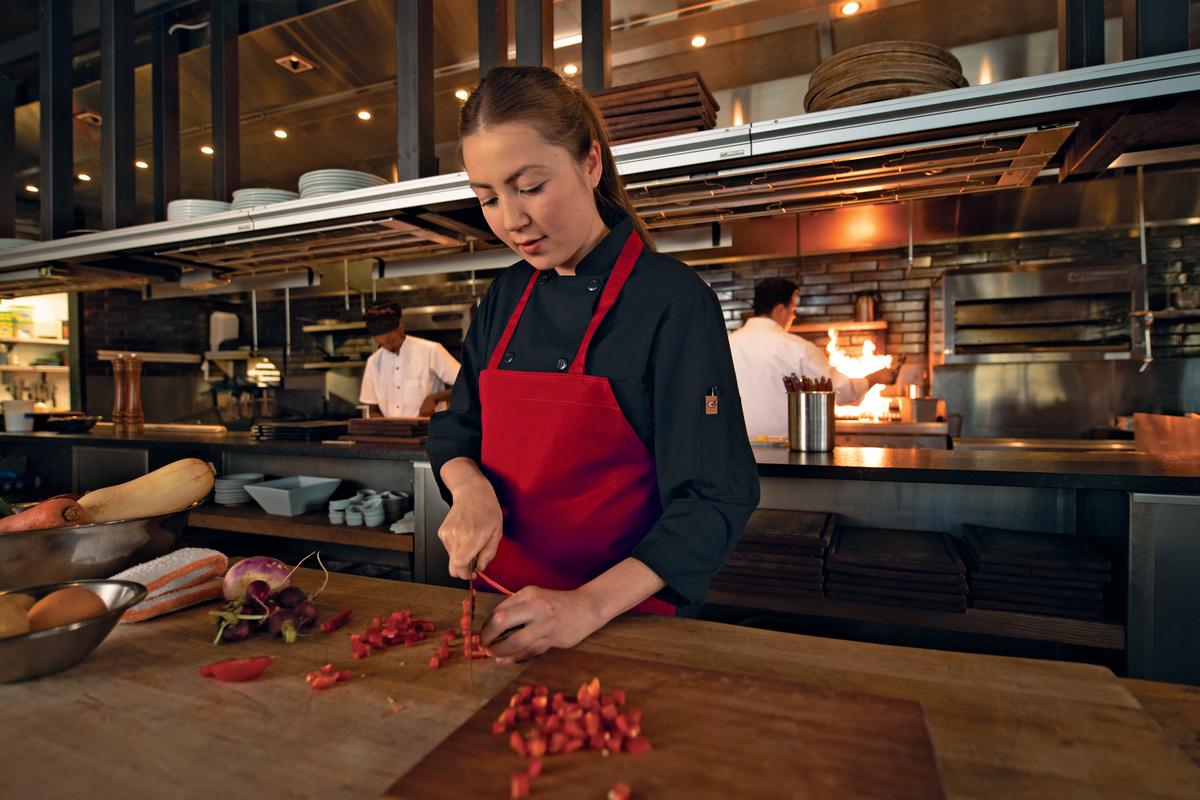 Red Kap Poly-Cotton Standard Bib Apron