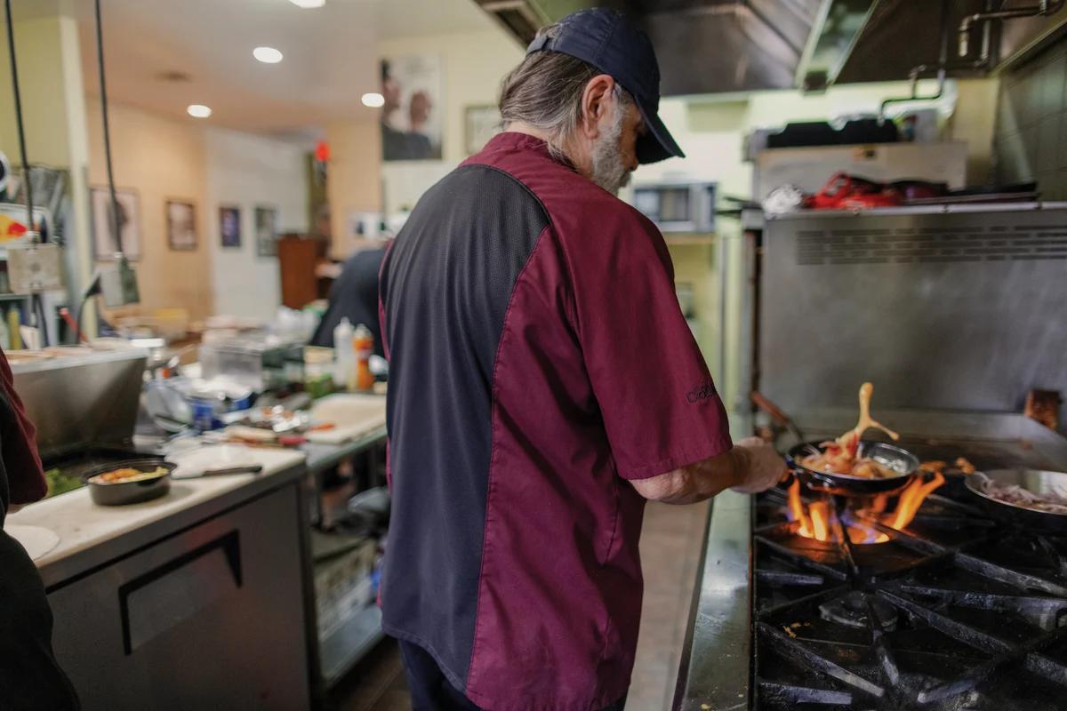 Red Kap Airflow Raglan Chef Coat with OilBlok