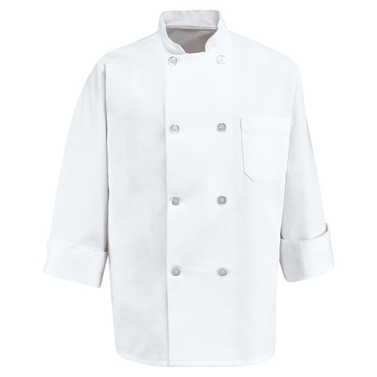 Red Kap Eight Pearl Button Chef Coat