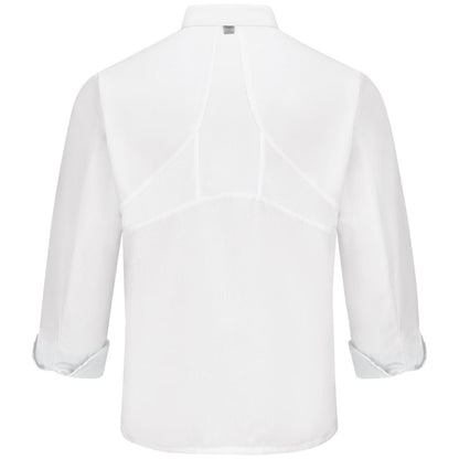 Red Kap Ten Knot Button Chef Coat with OilBlok + MIMIX®