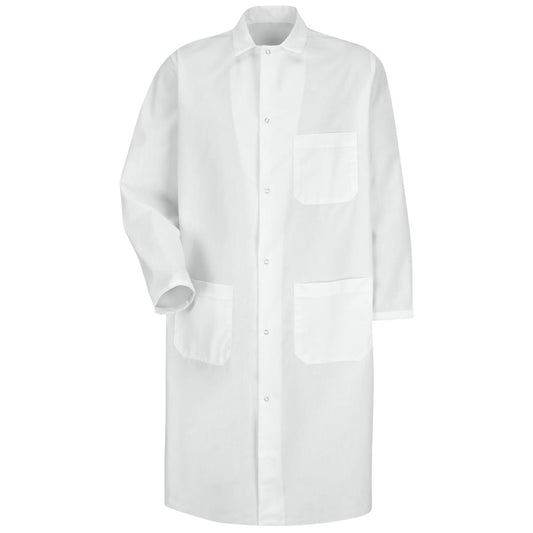 Red Kap Spun Polyester Butcher Coat with Ext. Pocket - KS62