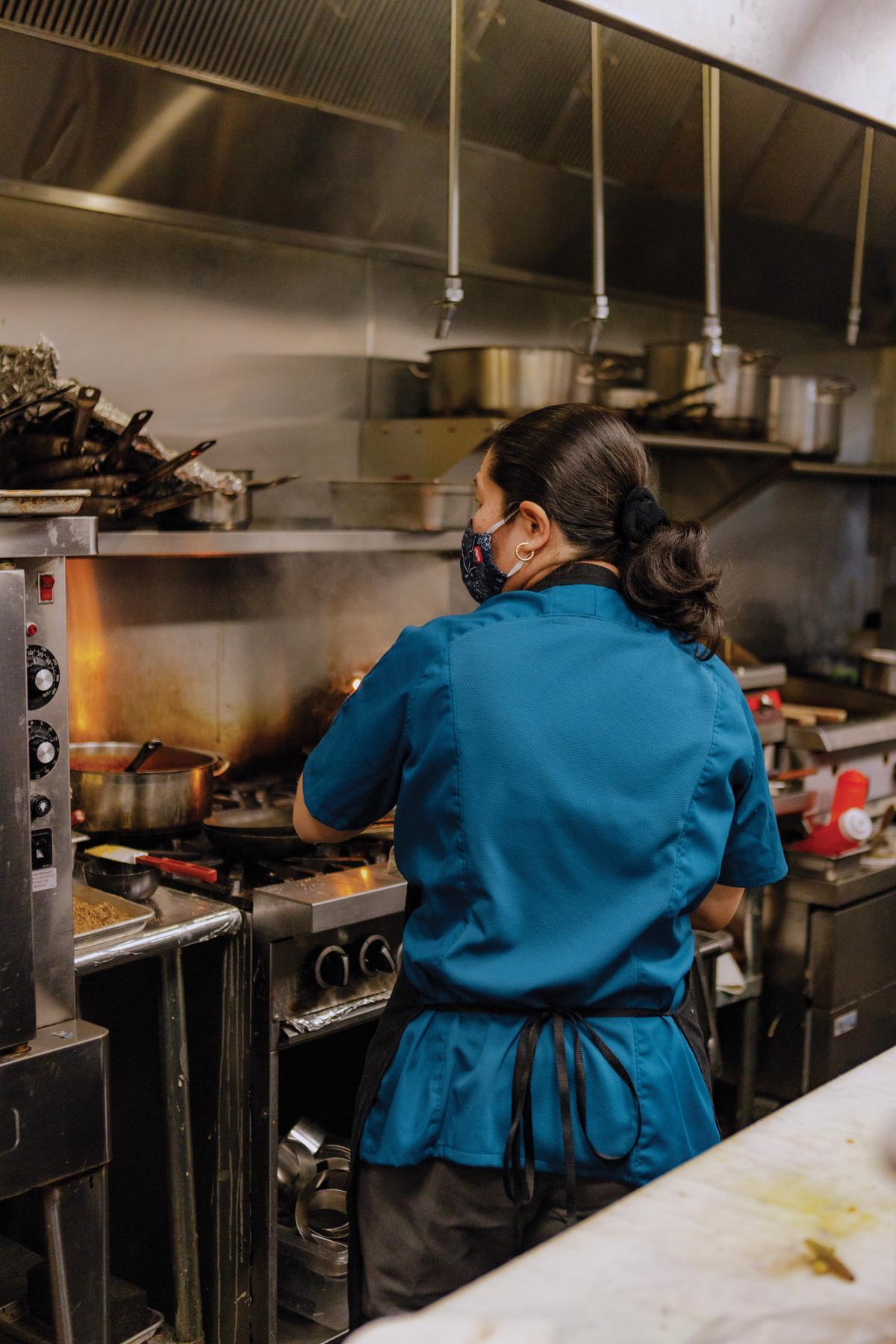 Red Kap Airflow Raglan Chef Coat with OilBlok