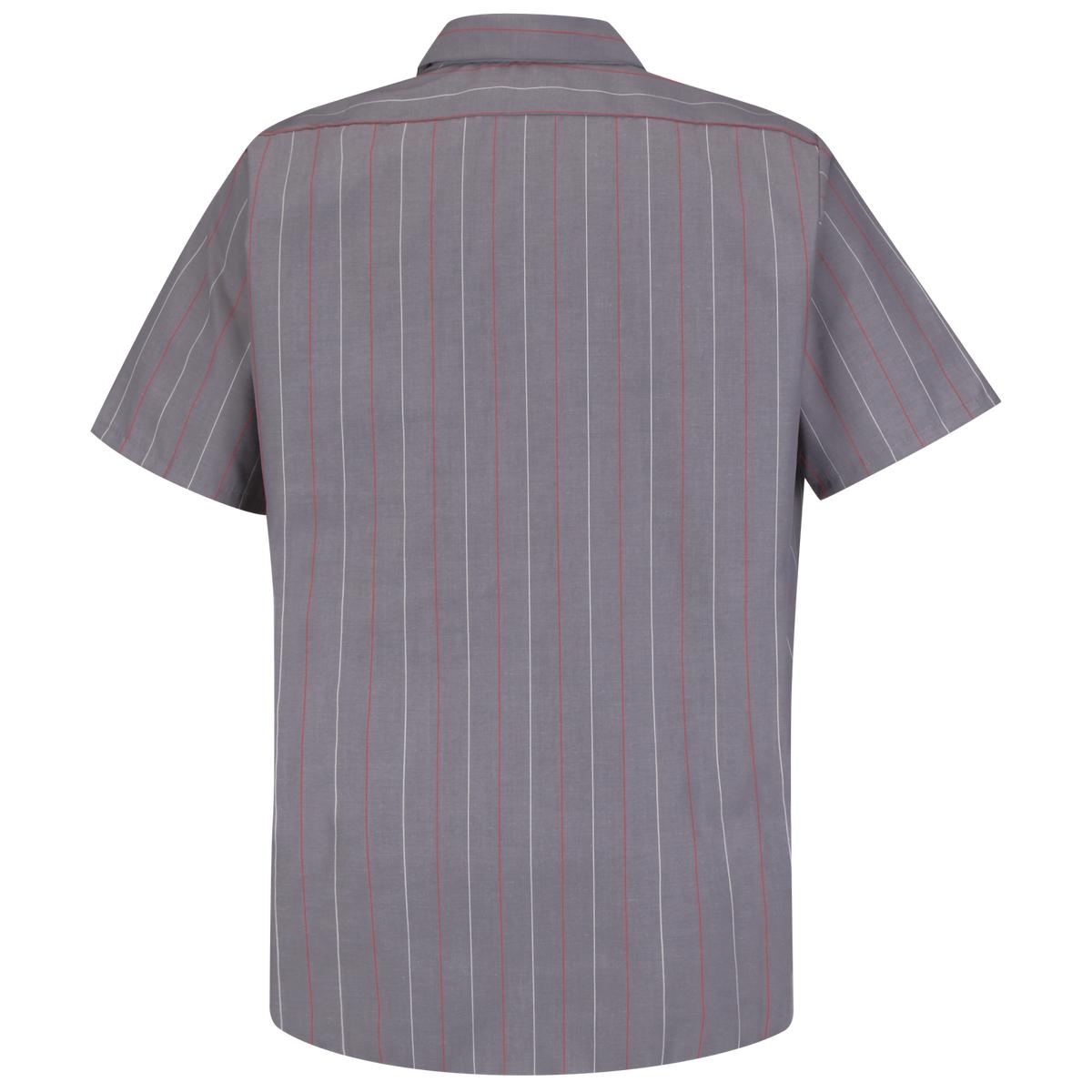 Red Kap Short Sleeve Industrial Stripe Work Shirt