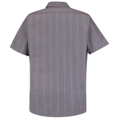 Red Kap Short Sleeve Industrial Stripe Work Shirt