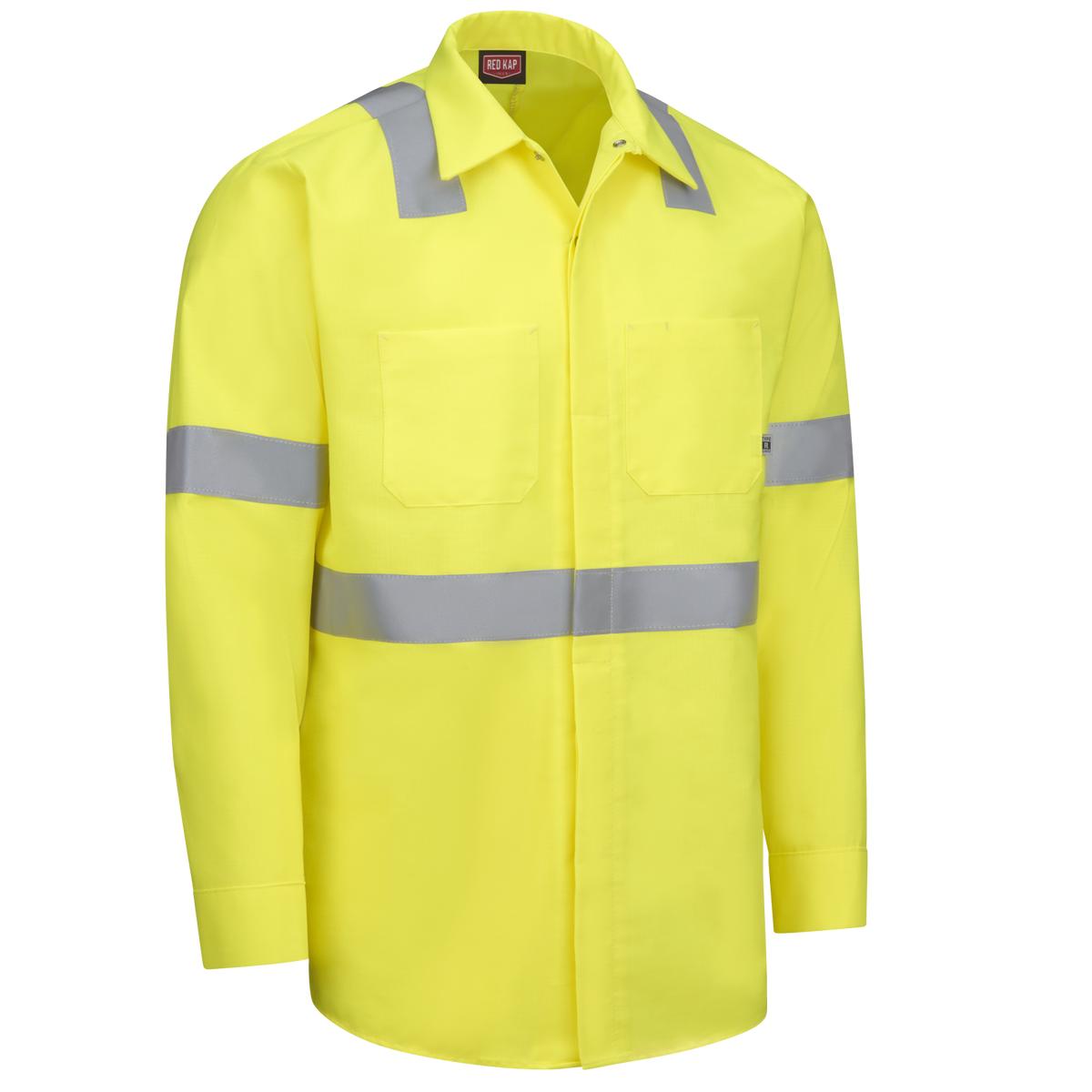 Red Kap Long Sleeve Visibility Work Shirt