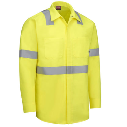 Red Kap Long Sleeve Visibility Work Shirt