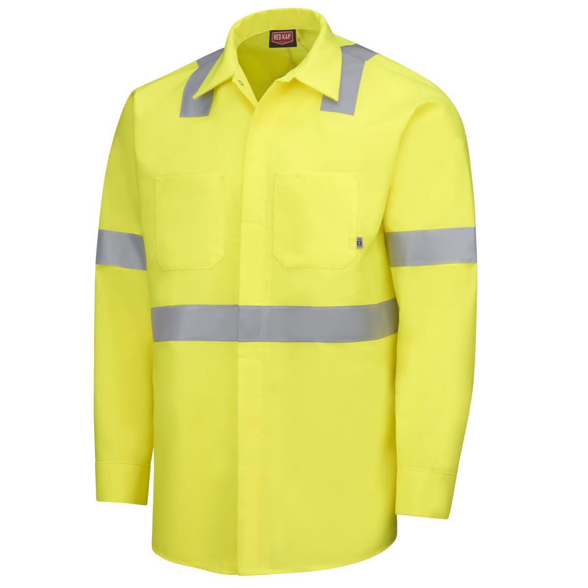 Red Kap Long Sleeve Visibility Work Shirt