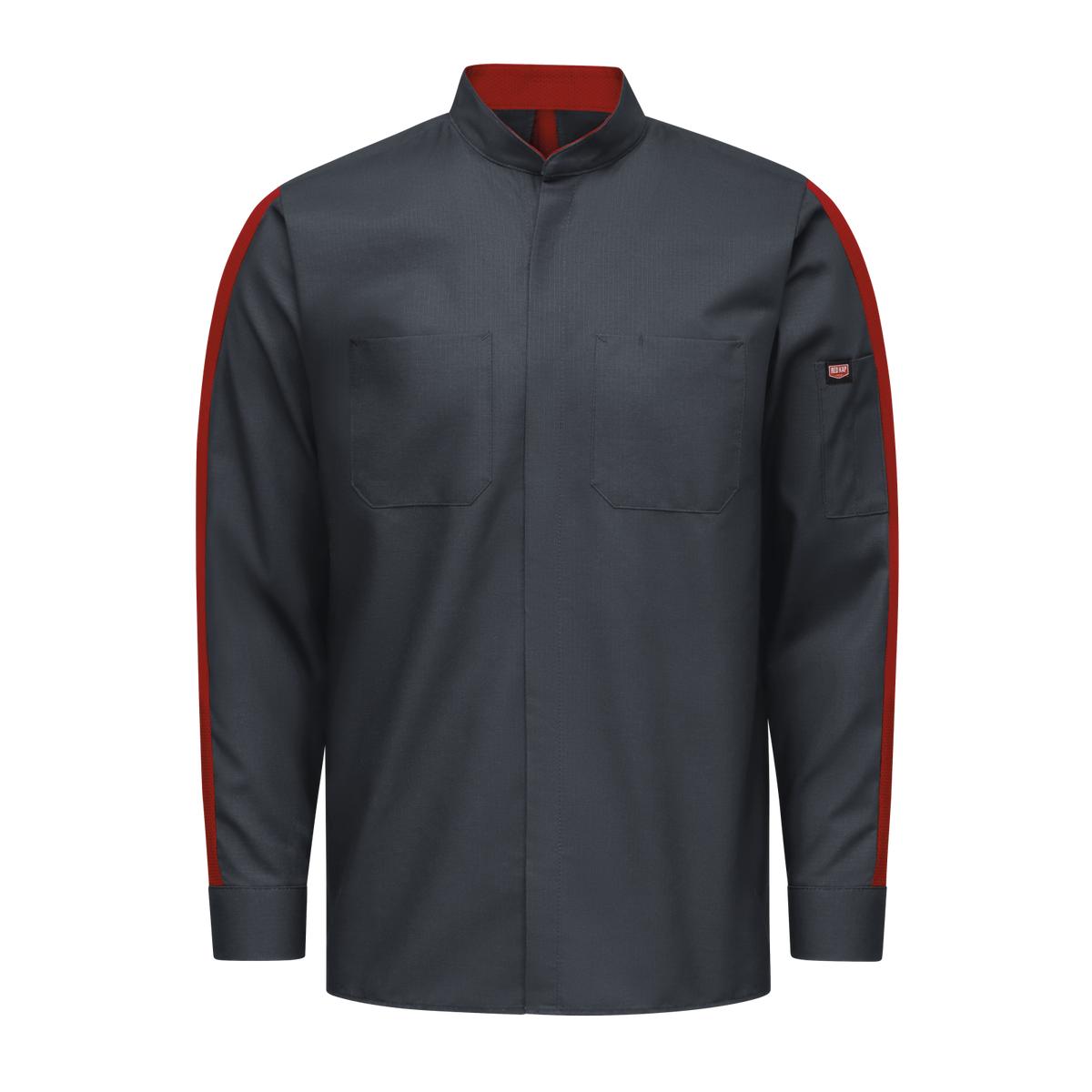 Red Kap Two Tone Long Sleeve Work Shirt - Mens