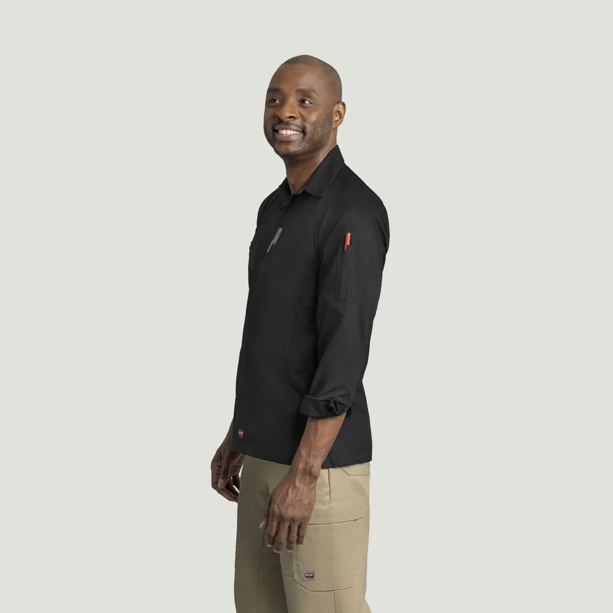 Red Kap Long Sleeve Solid Crew Shirt