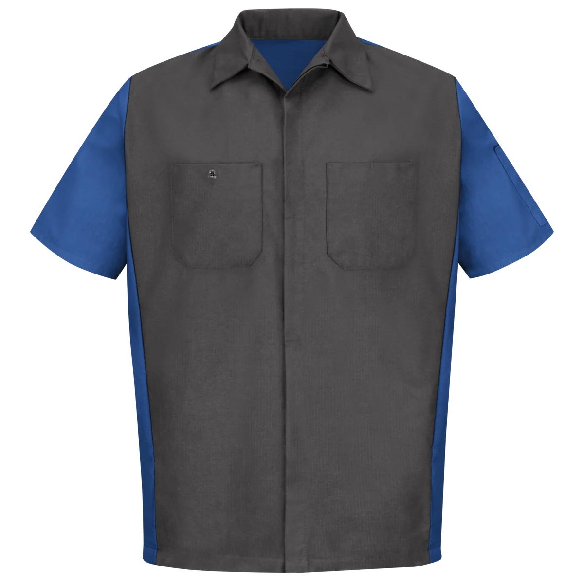 Red Kap Short Sleeve Two-Tone Work Shirt
