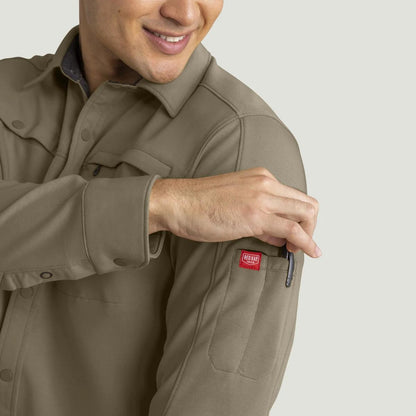Red Kap Snap Front Jersey Long Sleeve Work Shirt