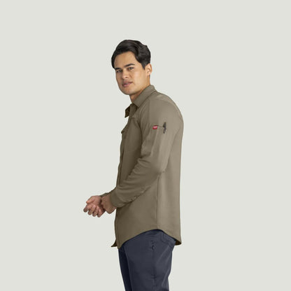 Red Kap Snap Front Jersey Long Sleeve Work Shirt