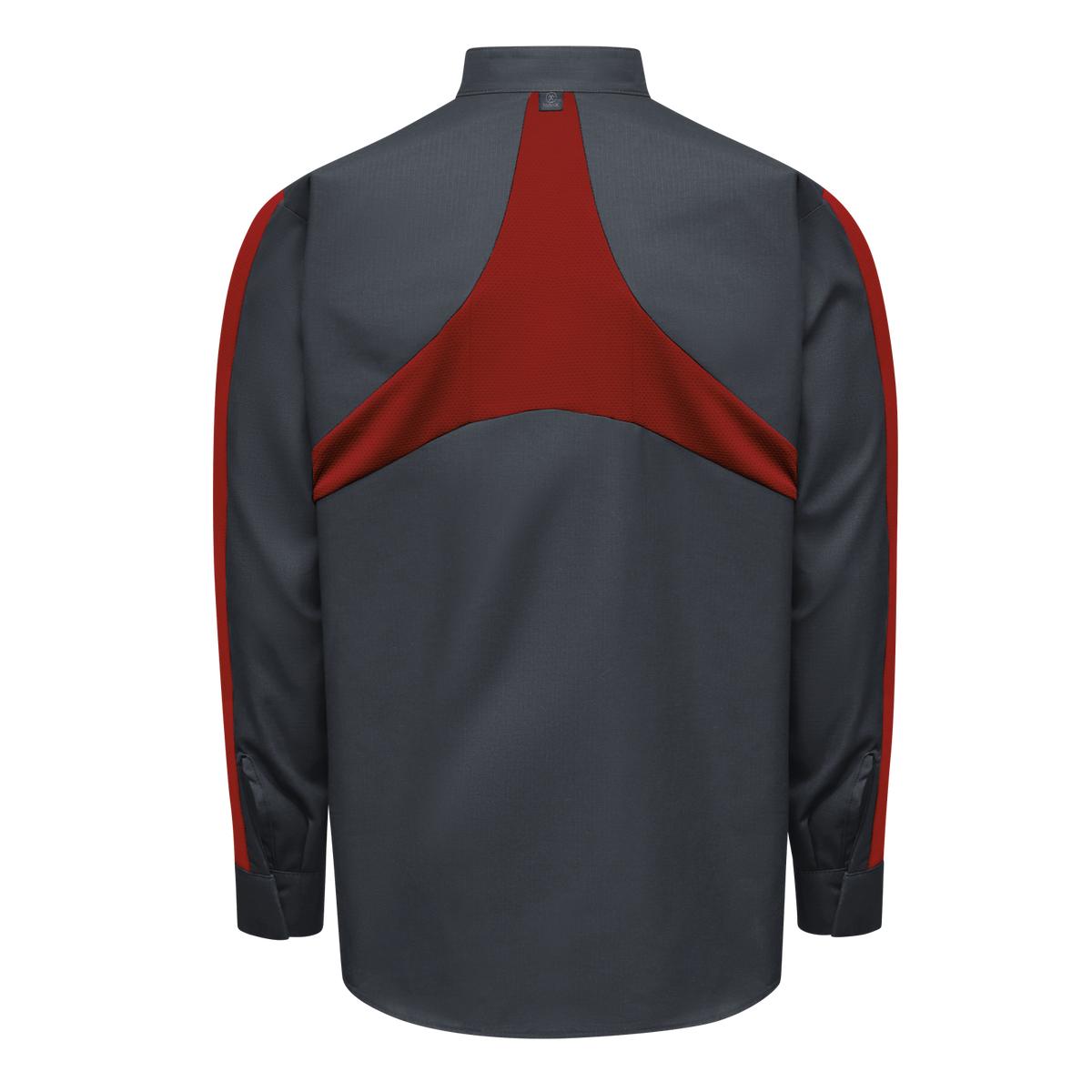 Red Kap Two Tone Long Sleeve Work Shirt - Mens