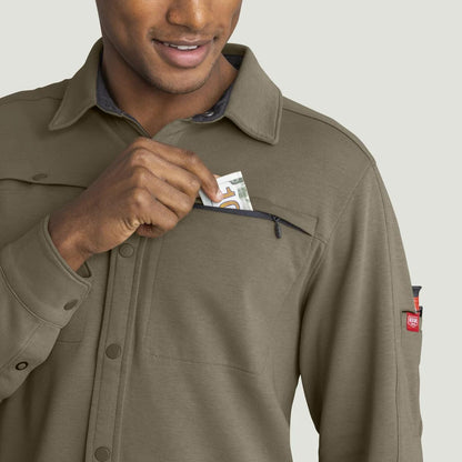 Red Kap Snap Front Jersey Long Sleeve Work Shirt