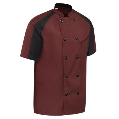 Red Kap Airflow Raglan Chef Coat with OilBlok