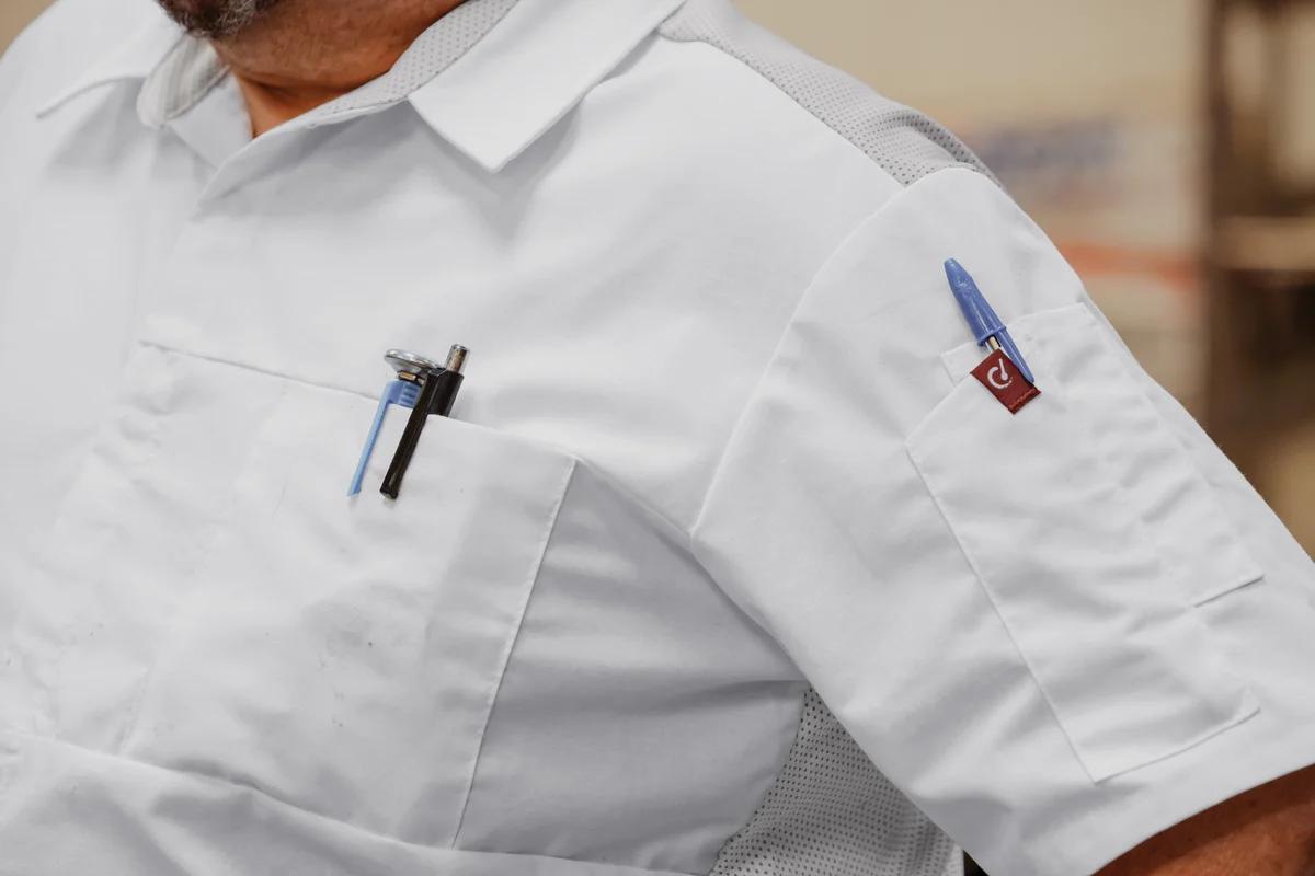 Red Kap Airflow Cook Shirt with OilBlok