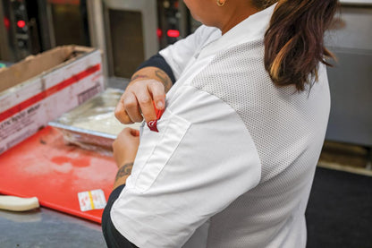 Red Kap Airflow Cook Shirt with OilBlok
