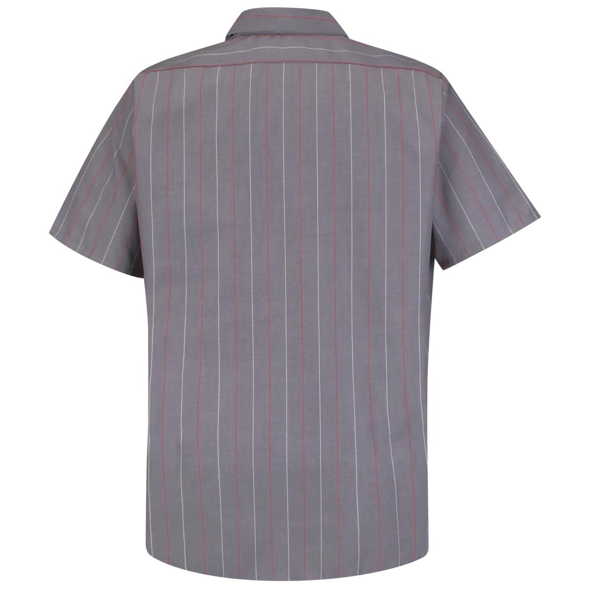 Red Kap Short Sleeve Industrial Stripe Work Shirt