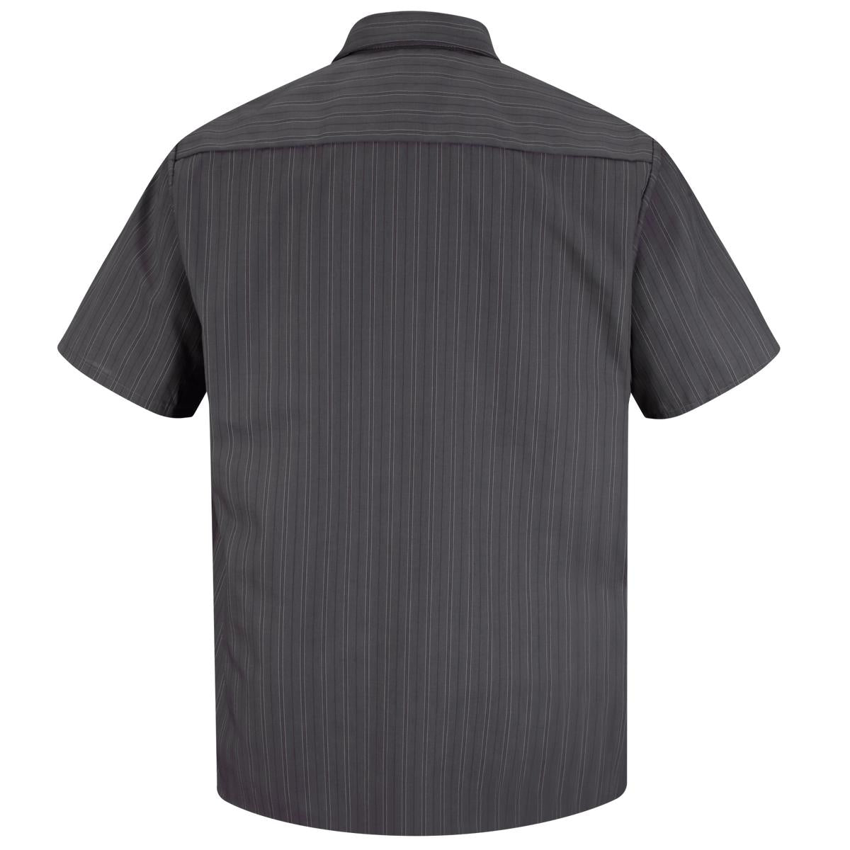 Red Kap Short Sleeve Work Shirt with Industrial Stripe