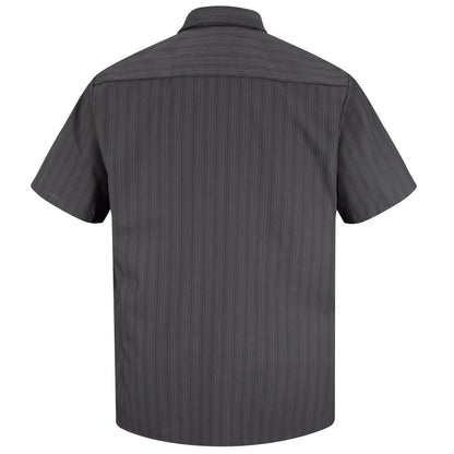 Red Kap Short Sleeve Work Shirt with Industrial Stripe