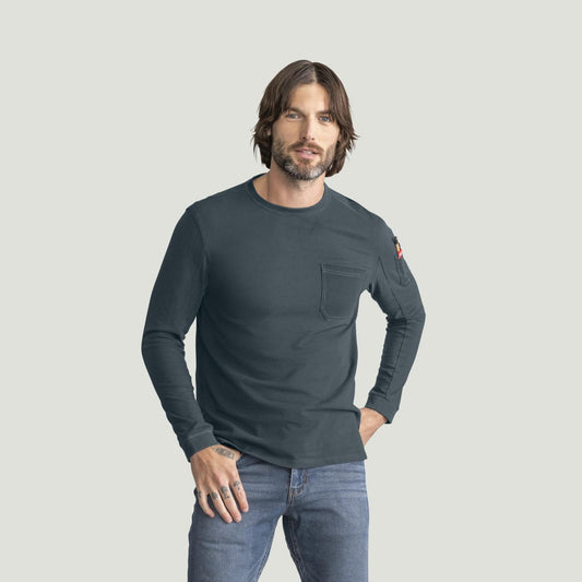 Red Kap Heavyweight Long Sleeve Cotton Pocket T-Shirt