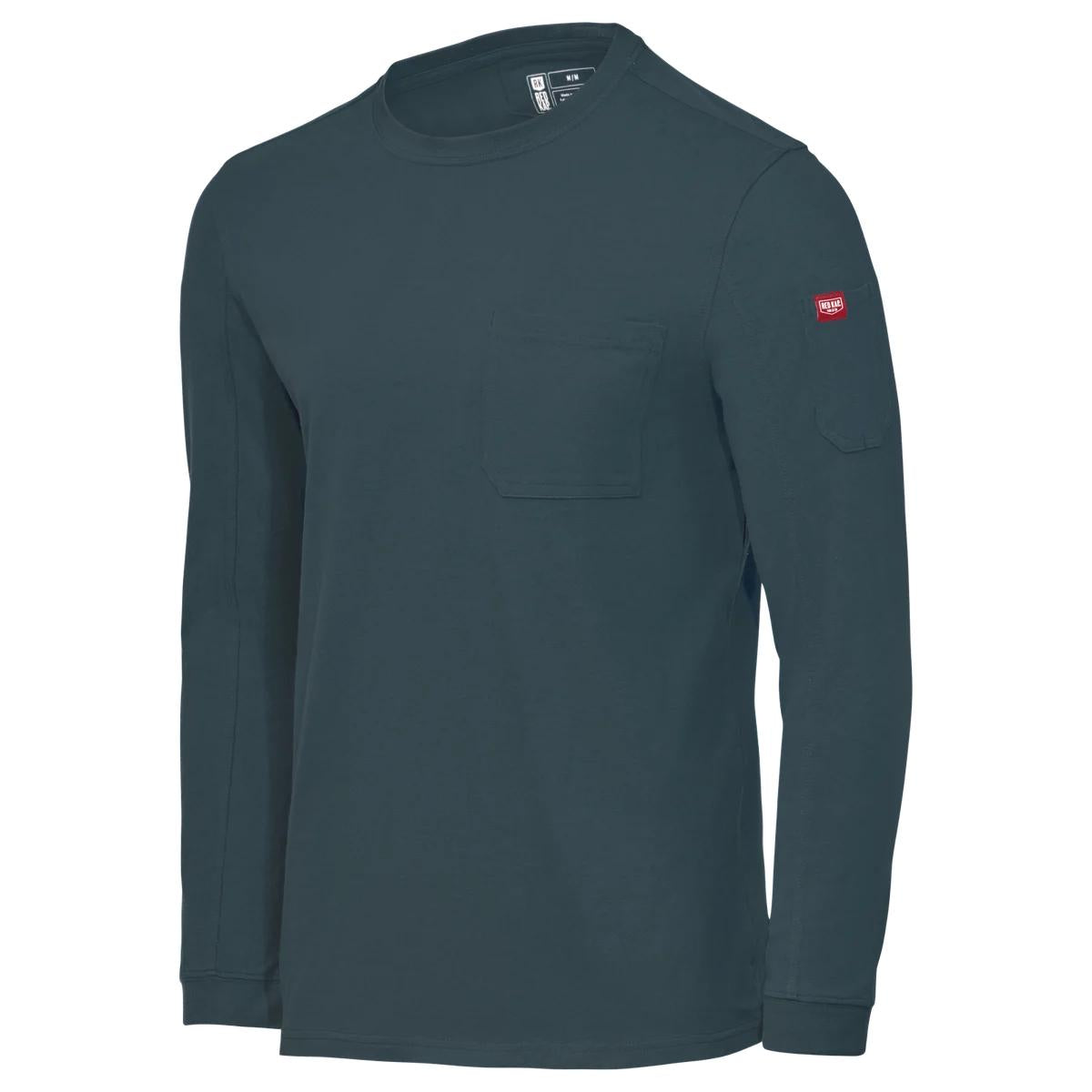 Red Kap Heavyweight Long Sleeve Cotton Pocket T-Shirt